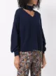DVF Diane von Furstenberg cut-out detail jumper
