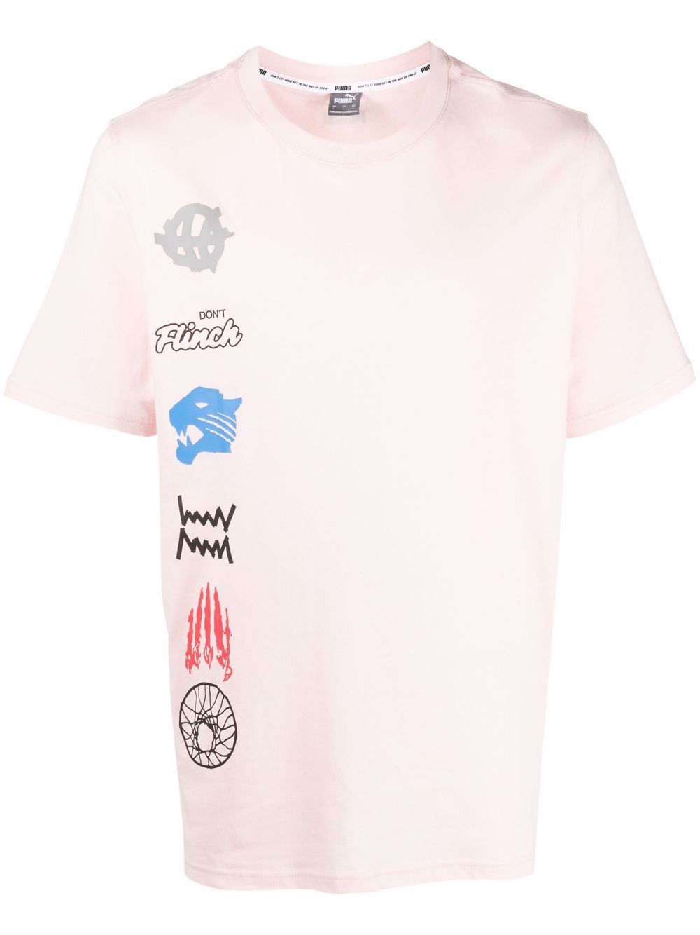 PUMA graphic-print T-shirt Розовый 532106 17337935