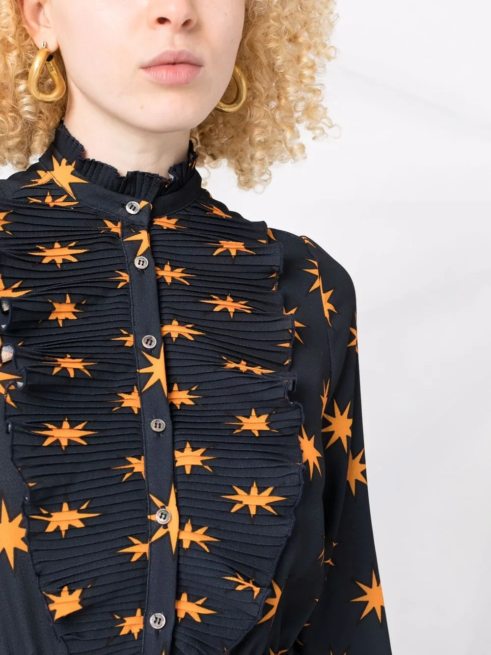 фото Alessandro enriquez платье-рубашка с вышивкой