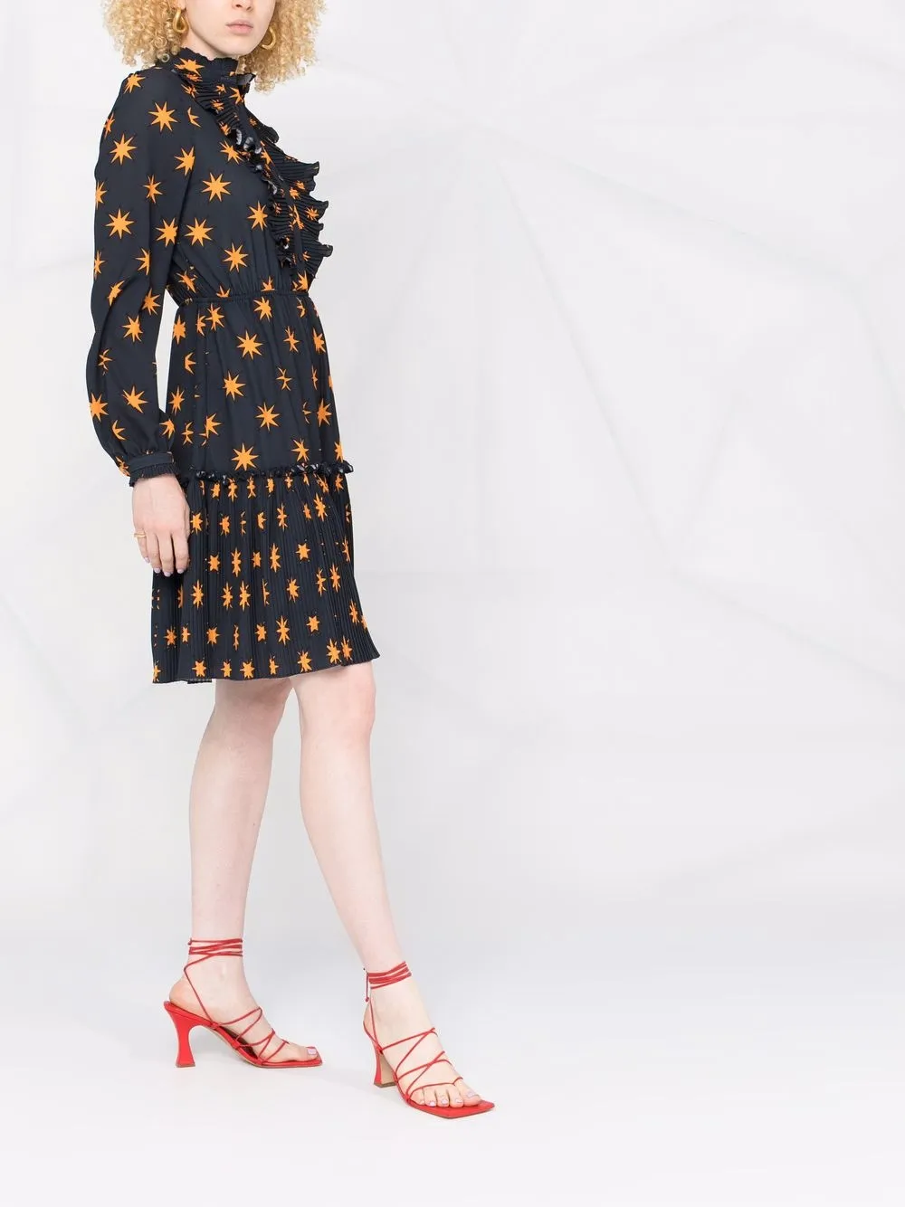 фото Alessandro enriquez платье-рубашка с вышивкой