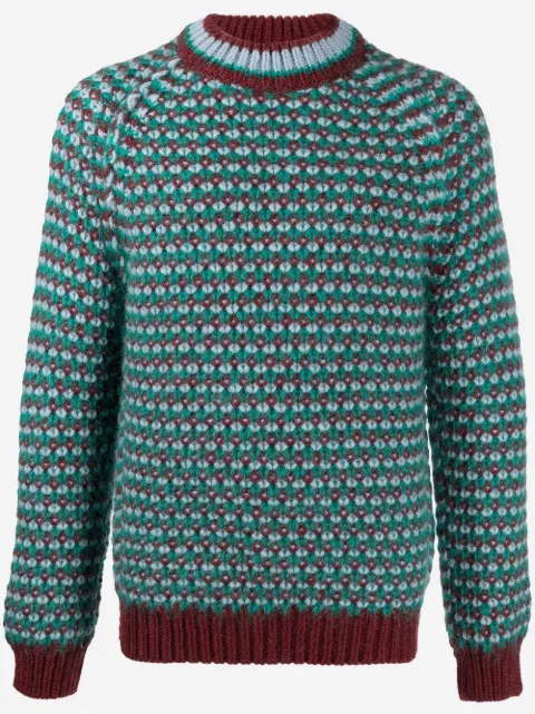 Marni patterned-knit jumper