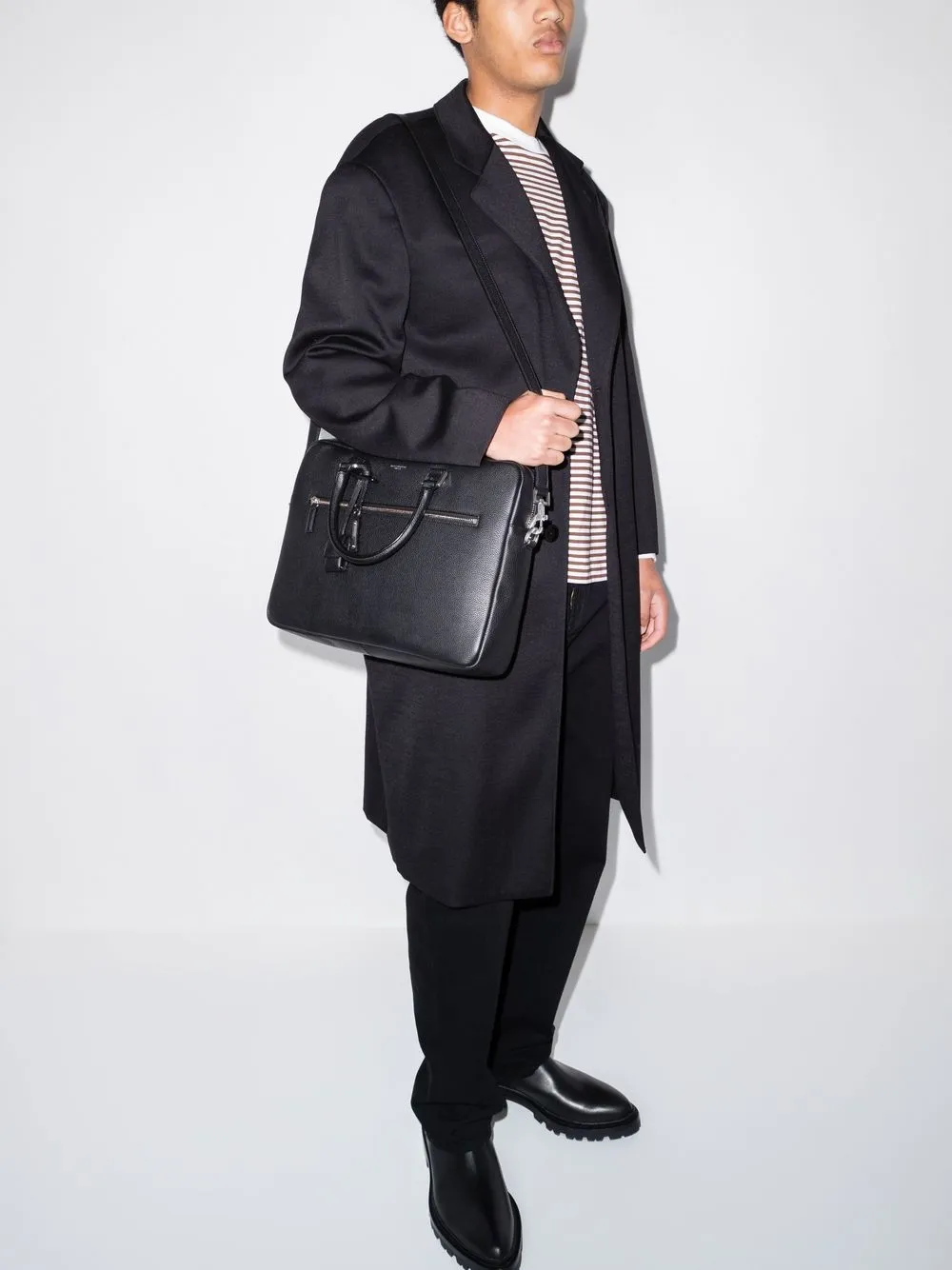 Sac de Jour Large briefcase in grained leather