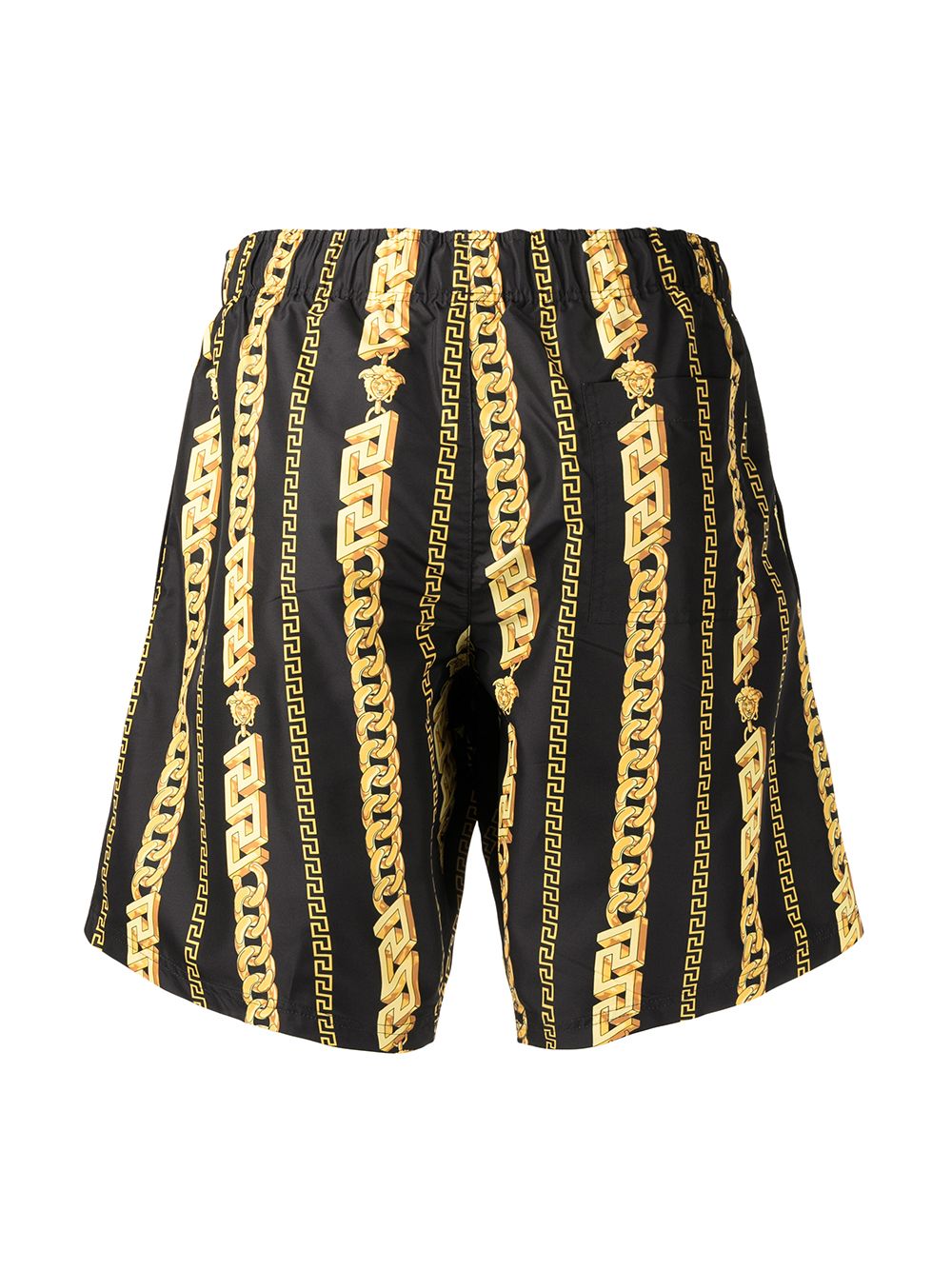 фото Versace grecca chain print swim shorts