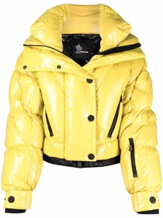 Moncler Grenoble wet-look padded jacket 