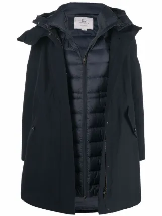 Parka con cappuccio Blu Farfetch Abbigliamento Cappotti e giubbotti Soprabiti Parka 