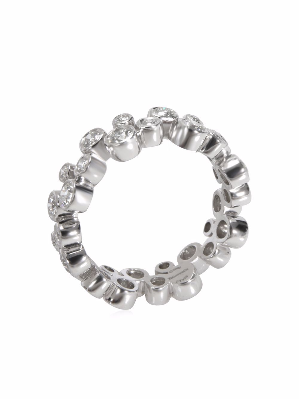 фото Tiffany & co. pre-owned платиновое кольцо bubbles eternity с бриллиантами