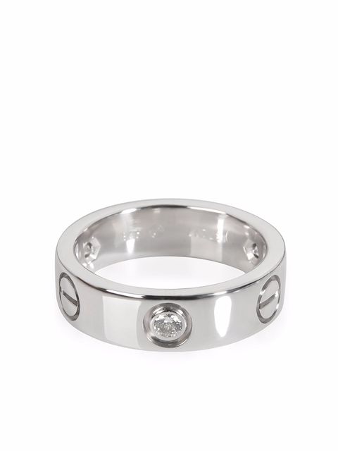Cartier 18kt white gold Love diamond ring