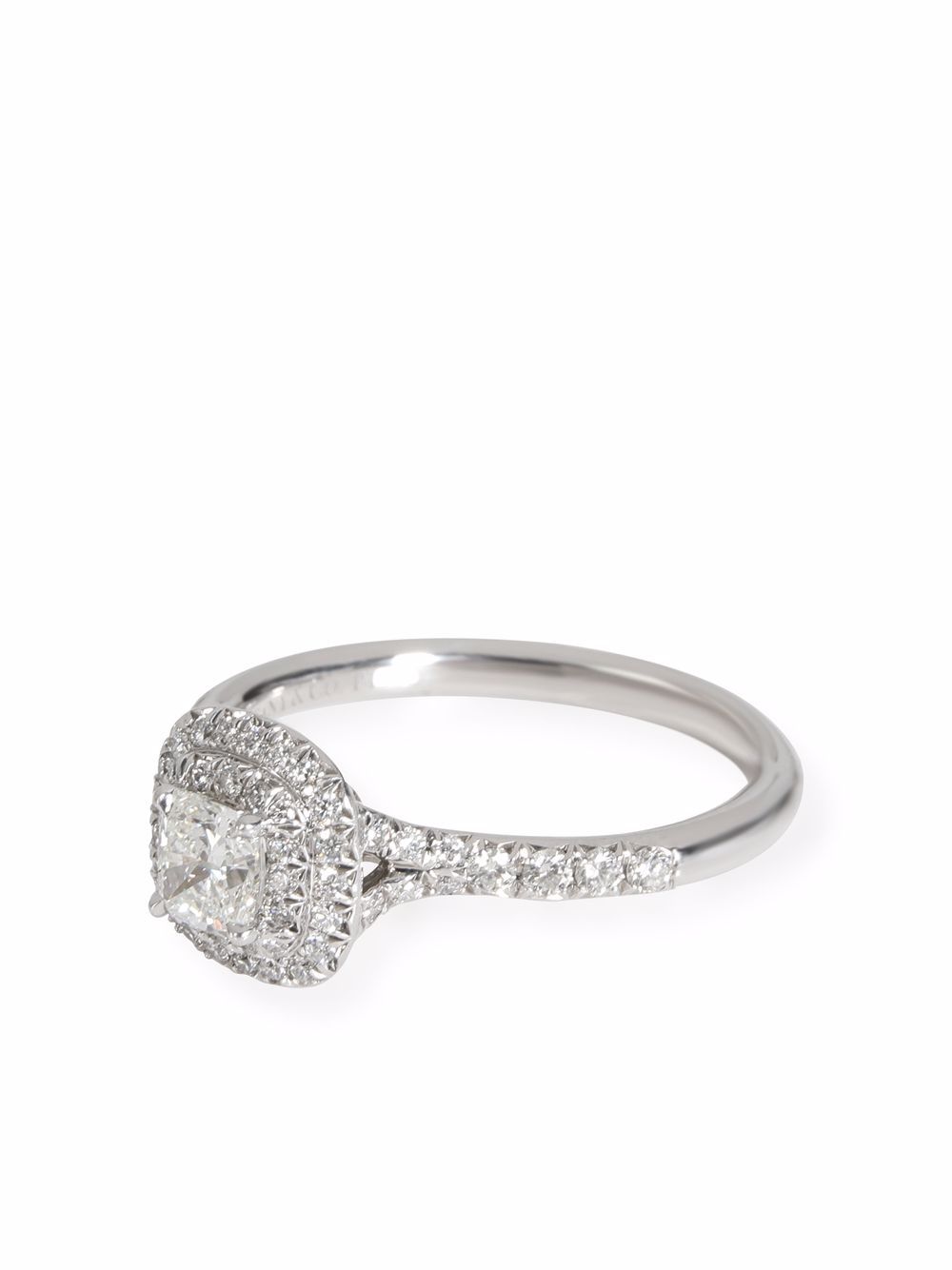 Tiffany & Co. Pre-Owned Platinum Soleste Diamond Engagement Ring - Farfetch