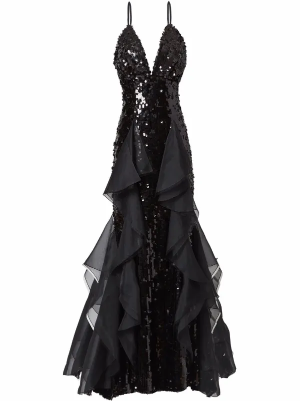 Carolina Herrera Vestido De Fiesta Con Lentejuelas - Farfetch