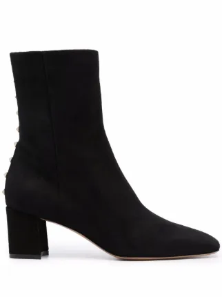 Valentino rockstud hot sale suede boots