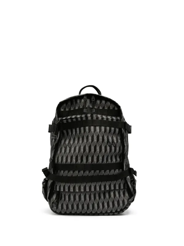 geometric print backpack