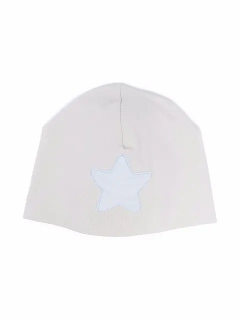 La Stupenderia star-patch cotton beanie