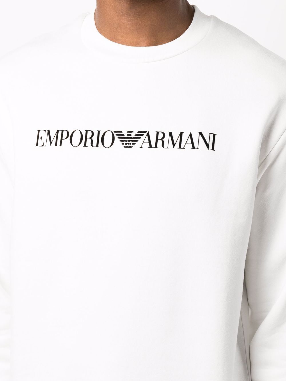 фото Emporio armani толстовка с круглым вырезом и логотипом