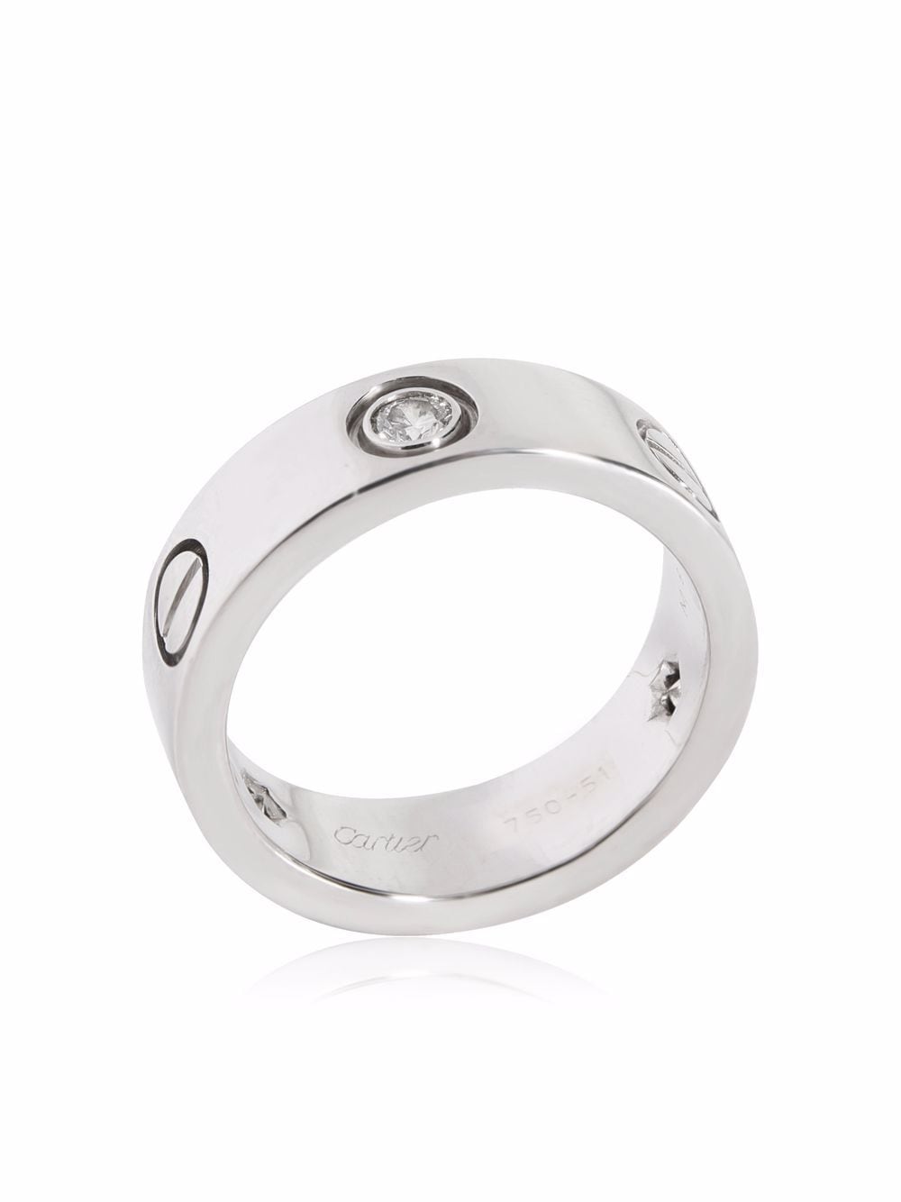 Cartier 18kt White Gold Love Diamond Ring - Farfetch