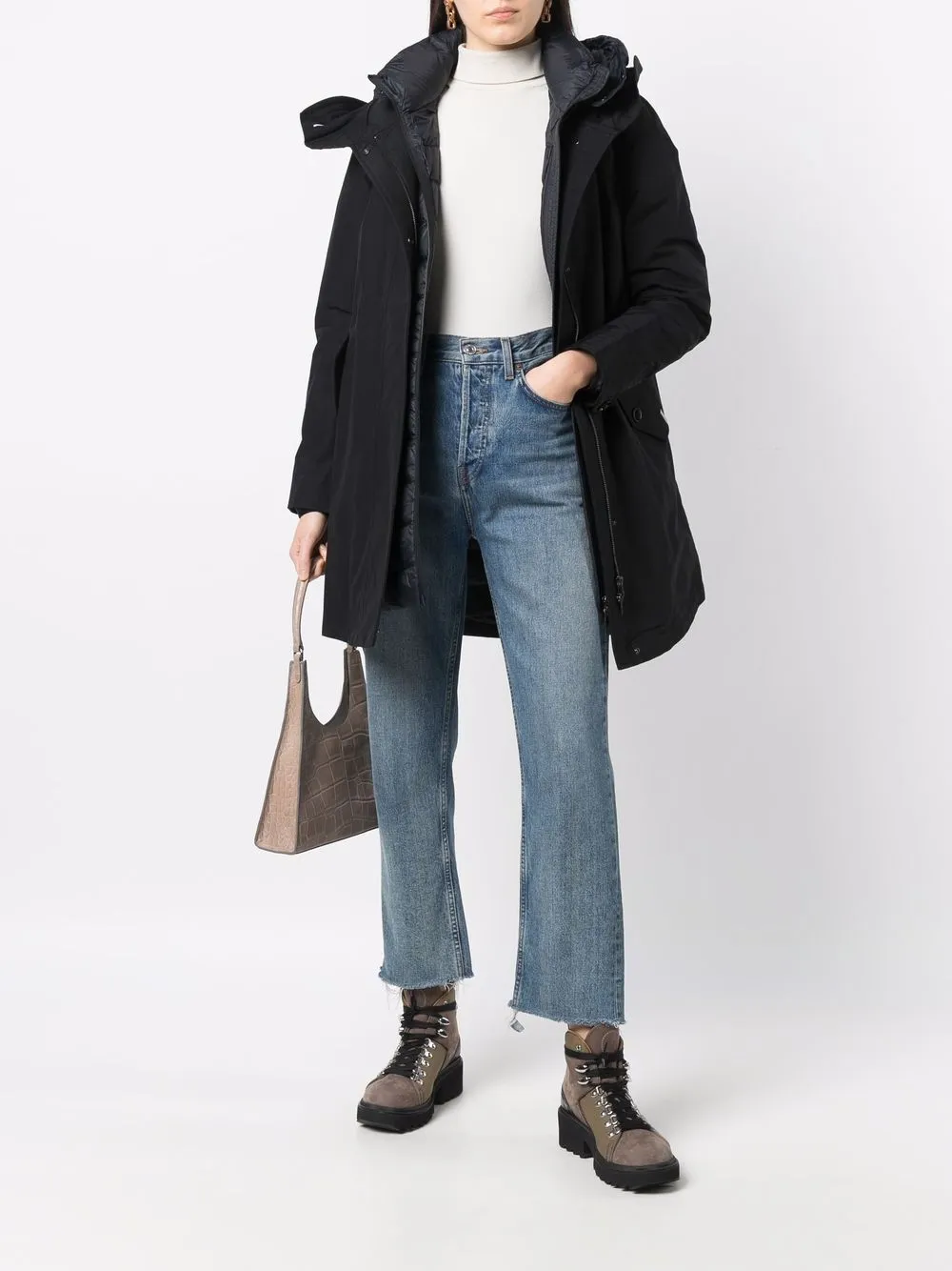 Woolrich Omkeerbare parka - Zwart