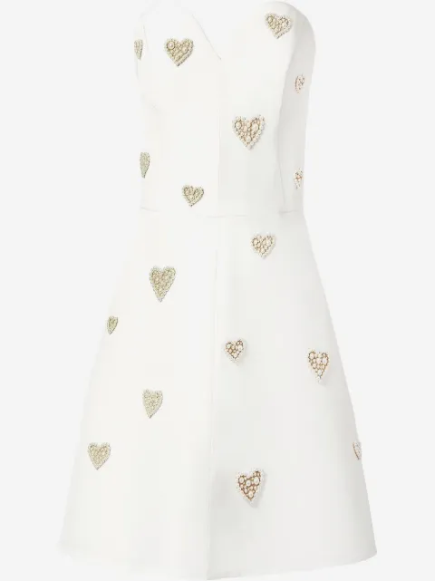 Carolina Herrera 珠饰露肩连衣裙