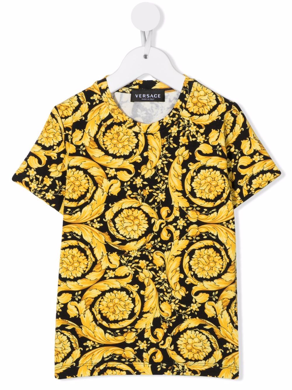 Versace Kids baroque-pattern Print T-shirt - Farfetch