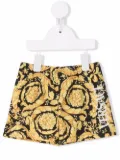 Versace Kids Barocco Baby swim shorts - Gold