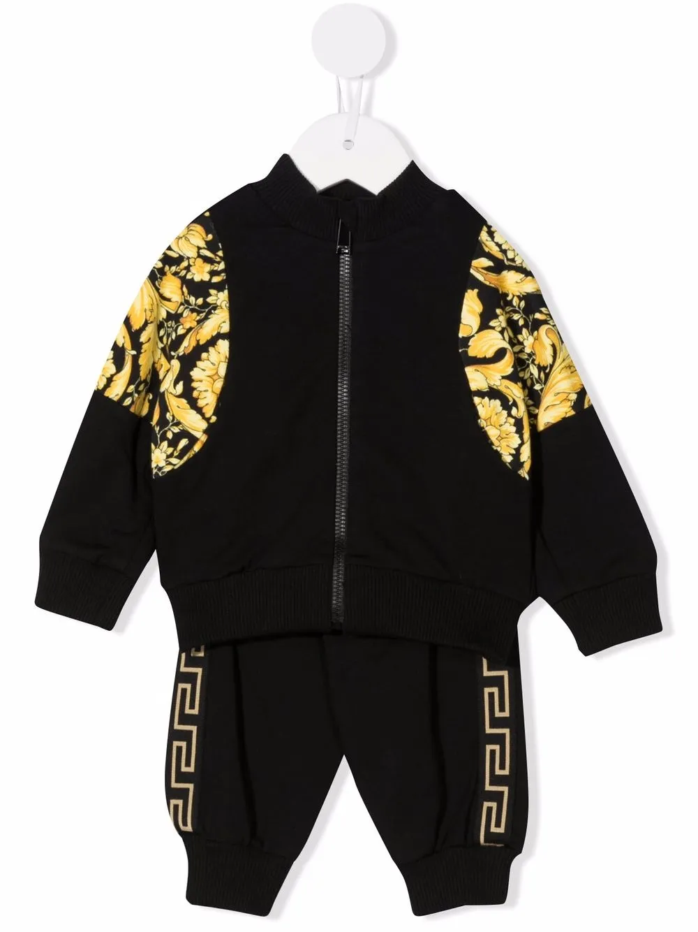 

Versace Kids baroque-print tracksuit set - Black