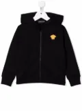 Versace Kids Medusa Head-print zip-up hoodie - Black