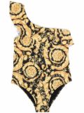 Versace Kids Barocco Kids-print swimsuit - Black