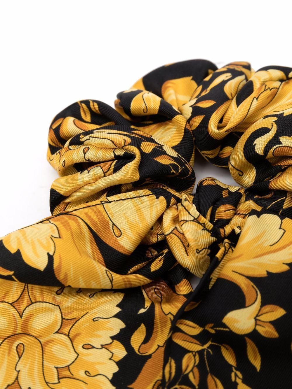 Versace Kids Scrunchie met barokprint - Zwart