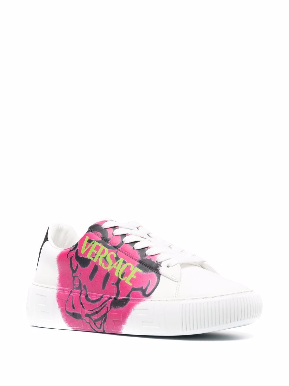 Versace Sneakers met logoprint - Wit