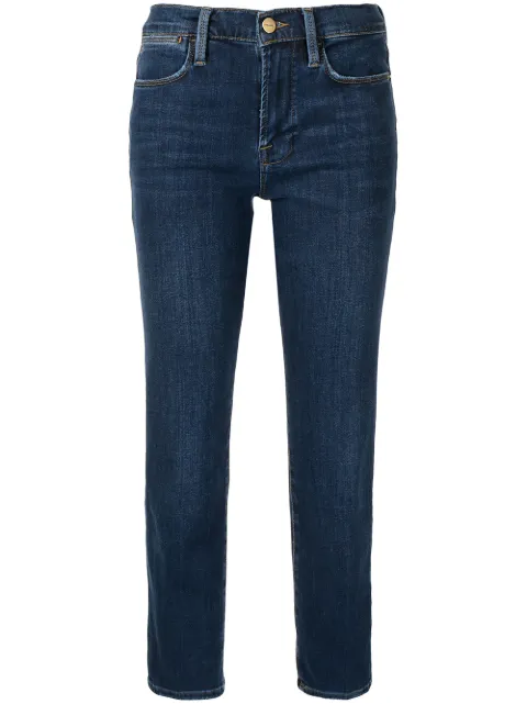 frame le high 直筒牛仔裤