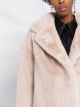 Stand Studio Notched Lapels Faux Fur Coat Farfetch