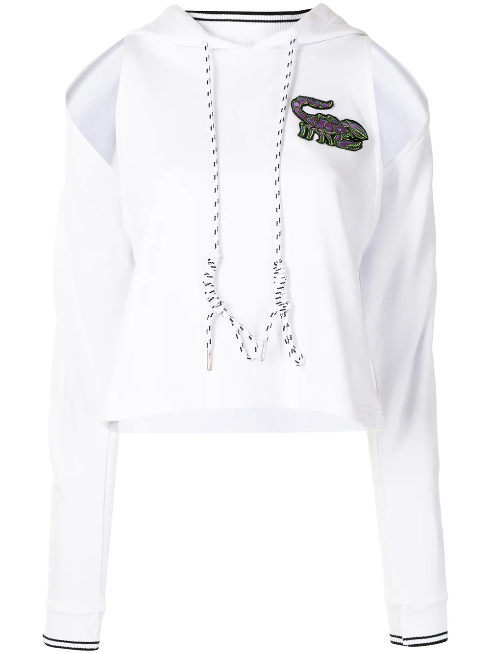 

Ground Zero hoodie con motivo de escorpión - Blanco