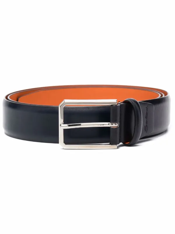 Santoni leather belts