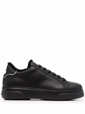 mens black and white designer trainers