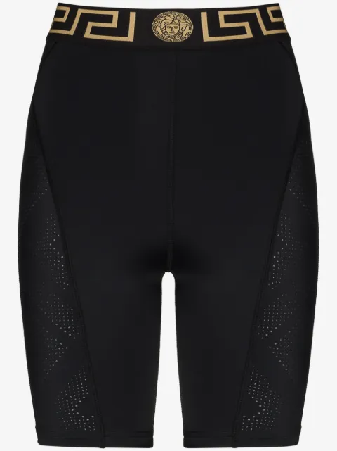 Versace shorts de ciclismo con motivo Greca 