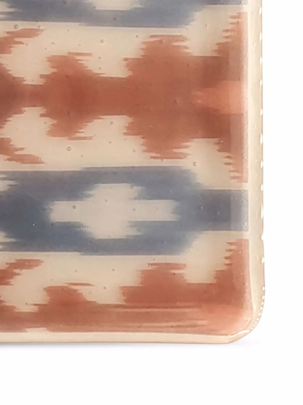 Les-ottomans Ikat Handmade Tray In Multicolour