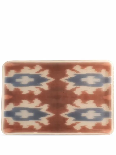 Les-Ottomans Ikat handmade tray