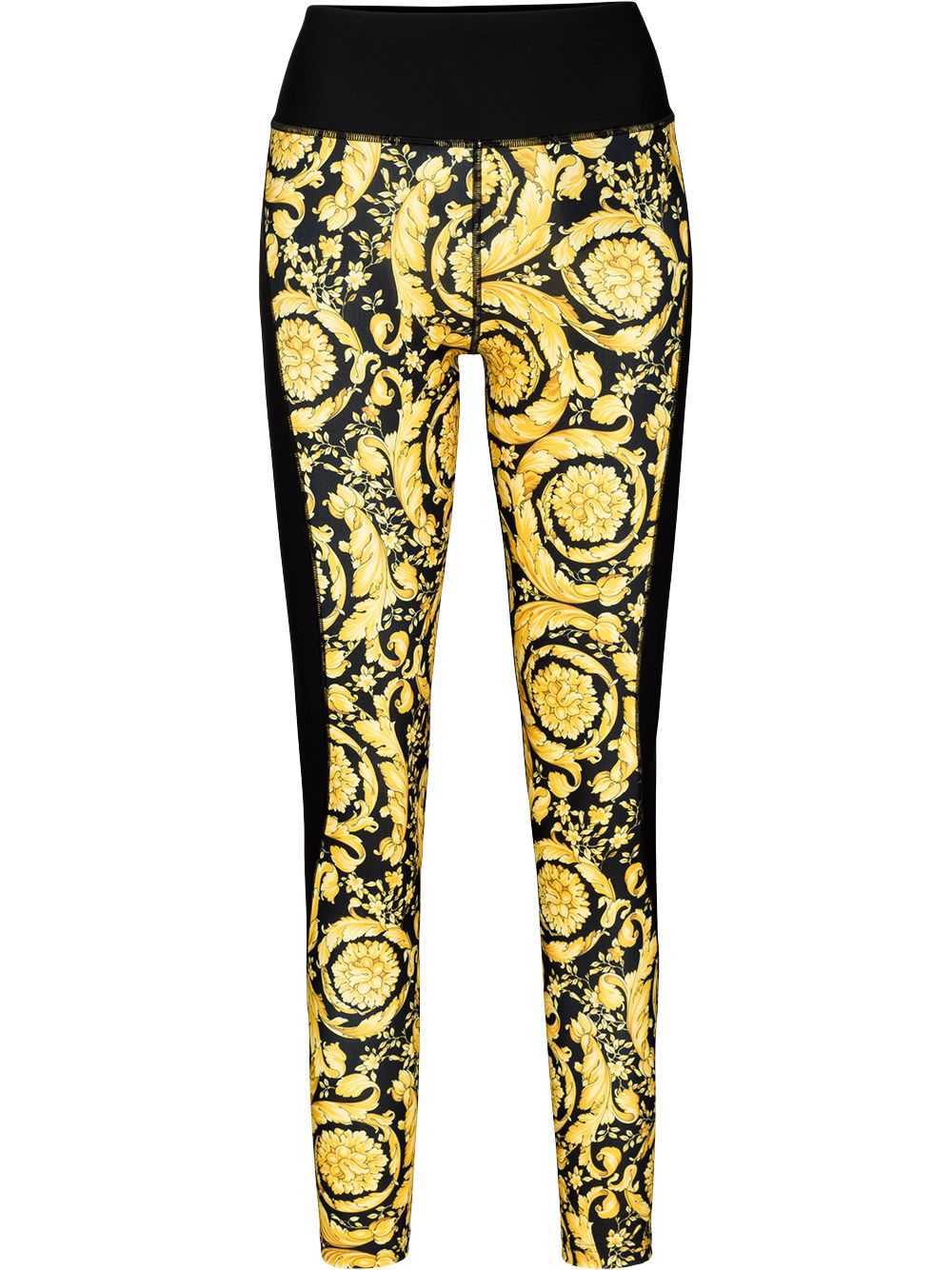 Image 1 of Versace Barocco print high-waisted leggings