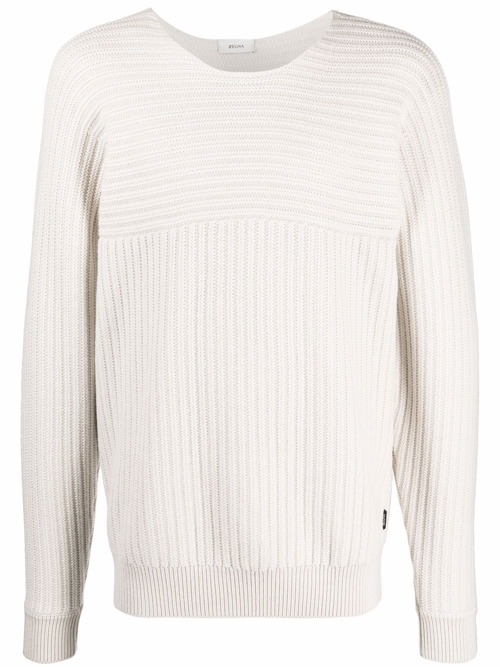 

Zegna ribbed wool jumper - Neutrals