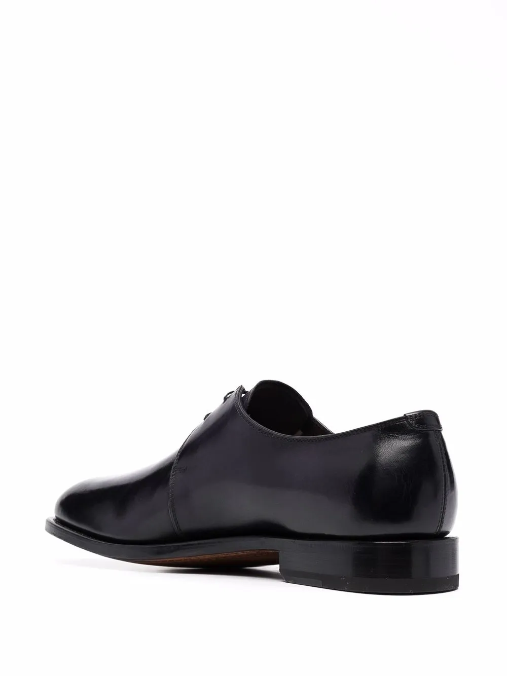 Ferragamo almond-toe lace-up Derby shoes Black