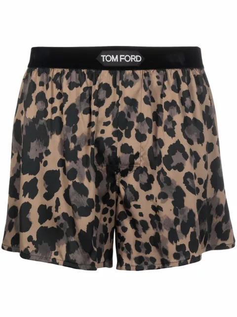 TOM FORD leopard-print boxer shorts