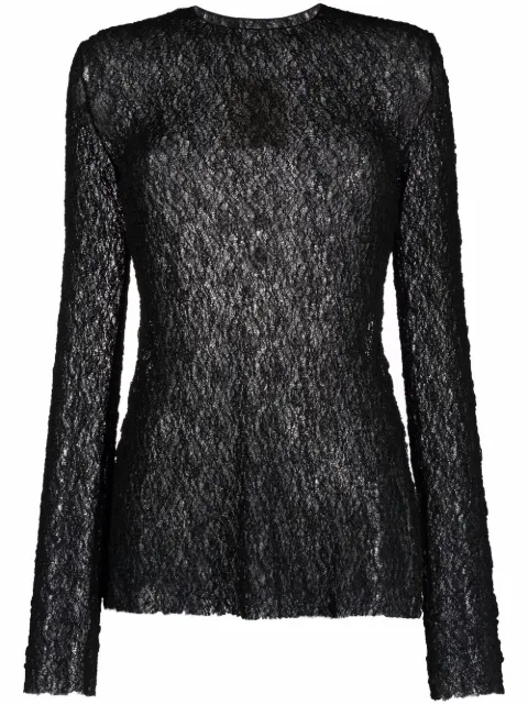 Uma Wang sheer knitted jumper