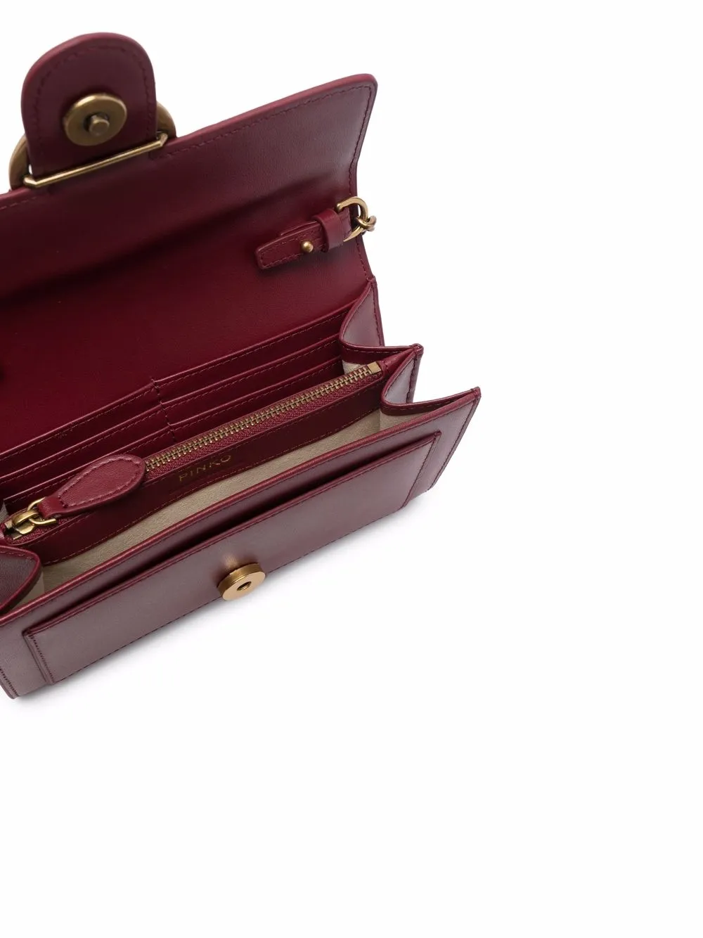 фото Pinko сумка через плечо love с ремнем-цепочкой