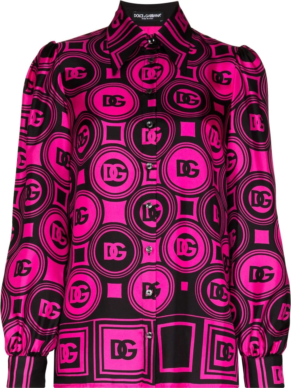 

Dolce & Gabbana all-over logo print shirt - Pink
