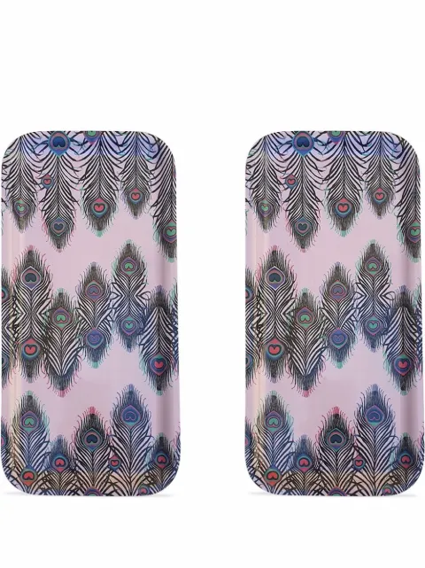 Les-Ottomans x Matthew Williamson peacock tray set
