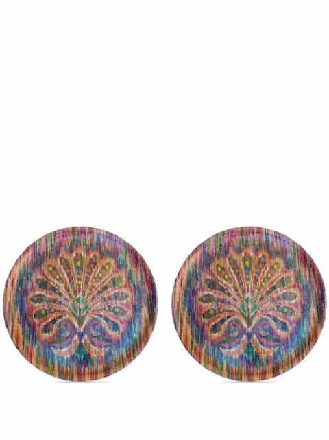 Les-Ottomans x Matthew Williamson Peacock Tablett-Set