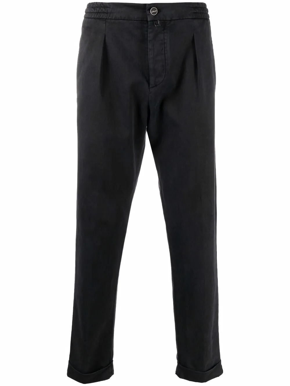 

Kiton tapered-leg tailored-cut trousers - Negro