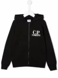 C.P. Company Kids zip-up goggle hoodie - Black