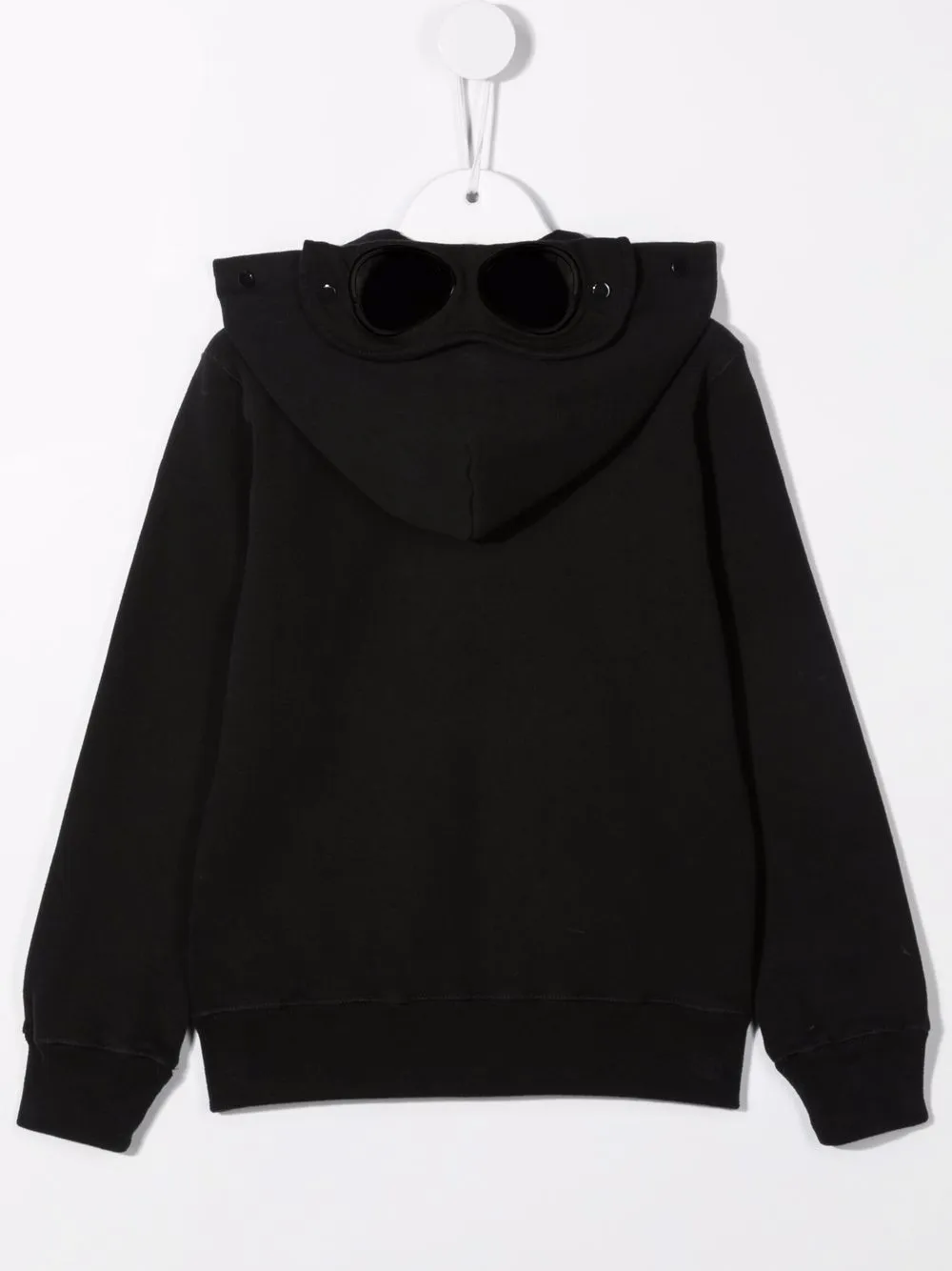 C.P. Company Kids Hoodie met rits Zwart