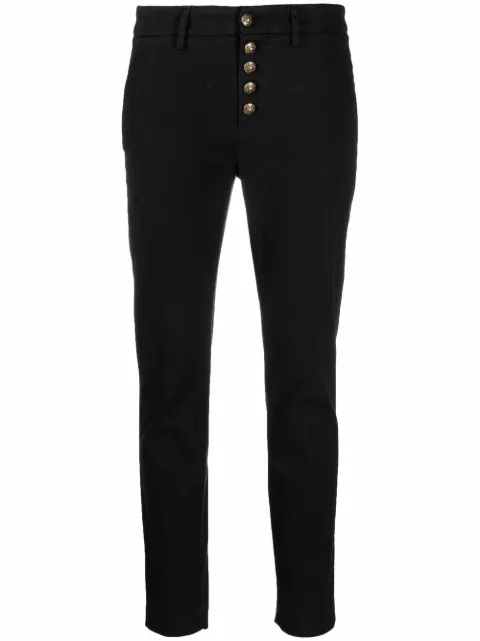 DONDUP slim-cut cropped trousers