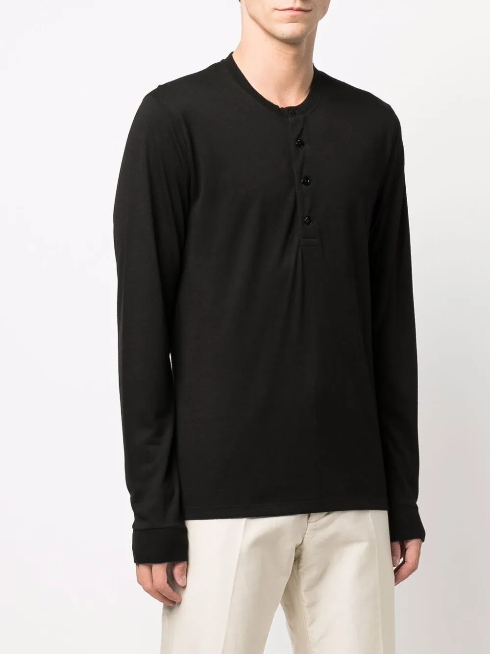 фото Tom ford футболка хенли с длинными рукавами