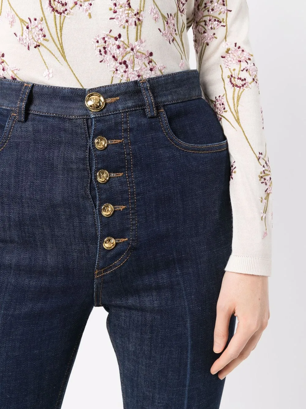 фото Giambattista valli джинсы bootcut с завышенной талией